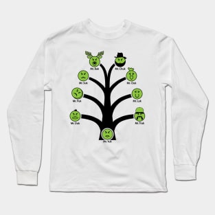 Mr. Yuk Family Tree Long Sleeve T-Shirt